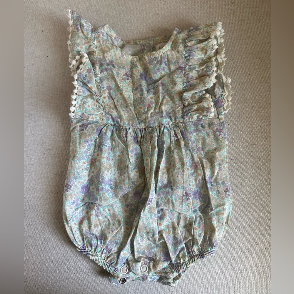 Jamie Kay Floral Onesie. 0-3 mo. Great Condition/Worn Once.